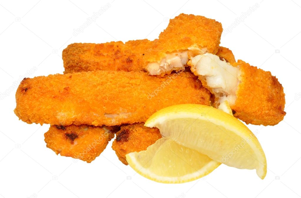 Cooked Breadcrumb Coated Fish Fingers