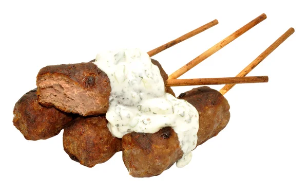 Beyaz izole et Koftas — Stok fotoğraf