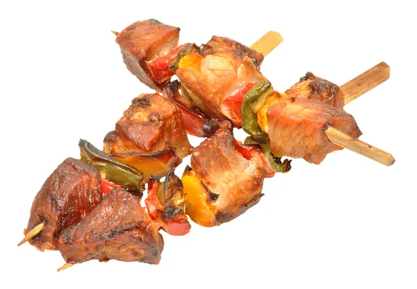Vařené vepřové Kebabs — Stock fotografie