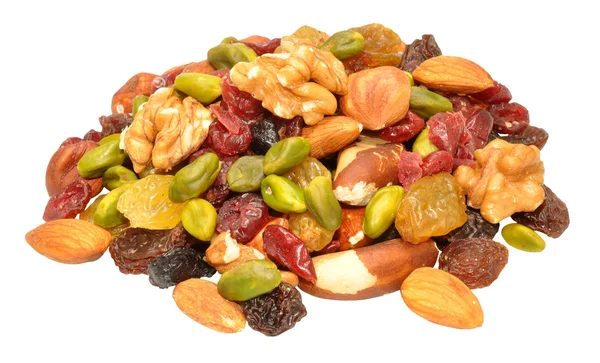 Mixed Fruit And Nut Selection — Stock Photo, Image
