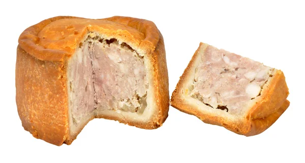 Традиционный пирог из свинины Мелтона Моубрея — стоковое фото