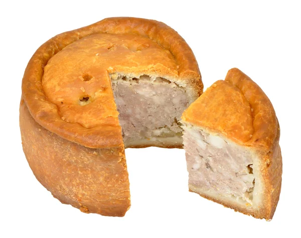 Traditionella Melton Mowbray Pork Pie — Stockfoto