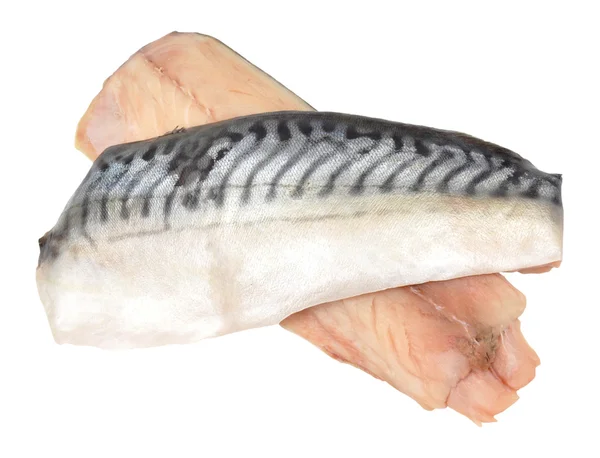 Filetti di pesce sgombro crudo — Foto Stock
