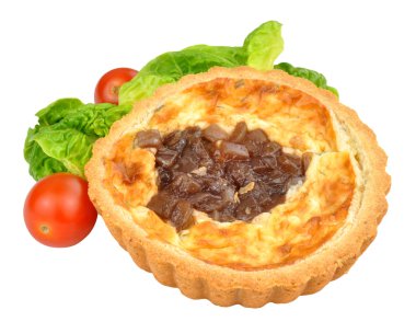 Caramelised soğan ve peynir Quiche