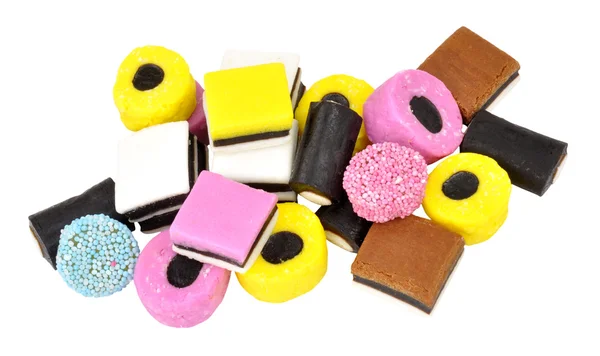 Süßholz allerlei Süßigkeiten — Stockfoto