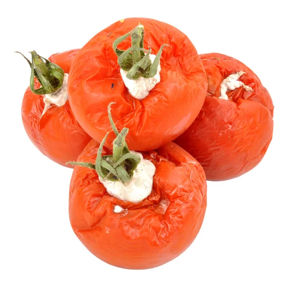 かびの生えた腐ったトマト — ストック写真