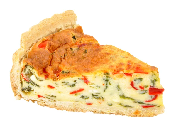 Roast Peppers And Cheese Quiche — Stock Photo, Image