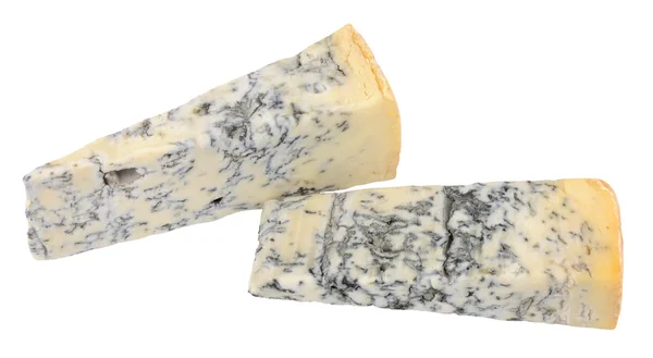 Fatias de queijo gorgonzola Piccante — Fotografia de Stock