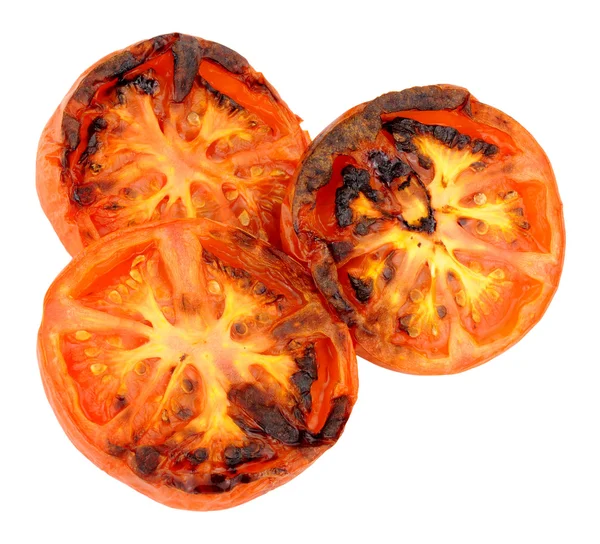 Grillade tomater isolerad på vit — Stockfoto