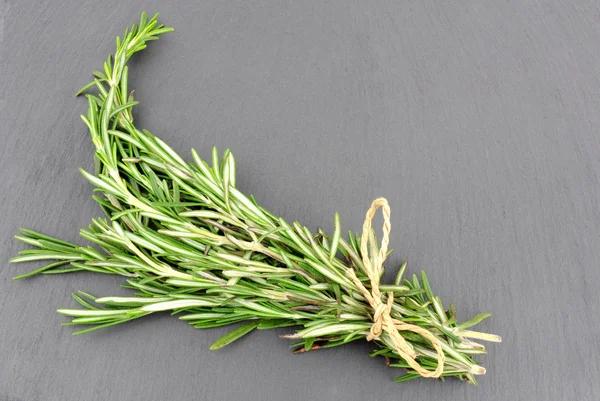 Rosemary Herb On Slate Background — Stock Photo, Image