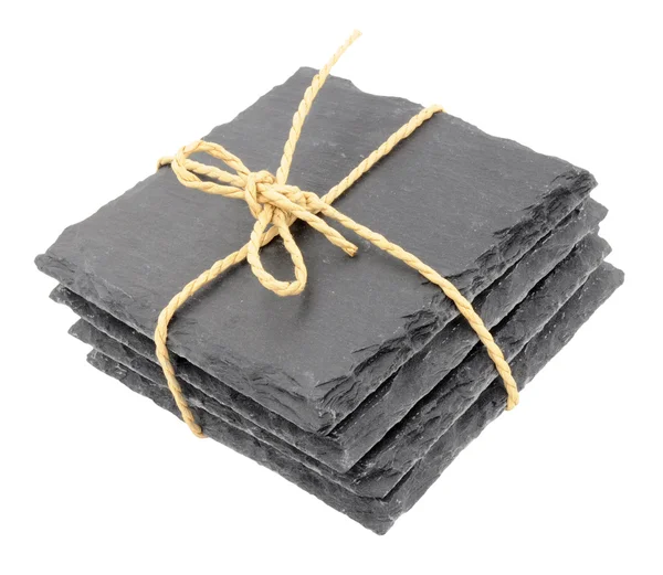 Pack Of Slate Drink Coasters — Stock Photo, Image