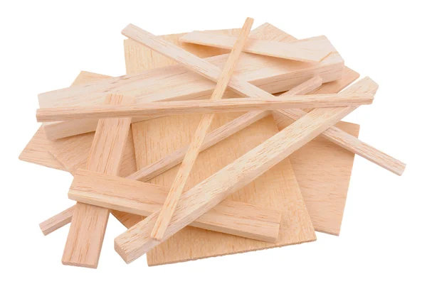 Balsa hout monsters — Stockfoto