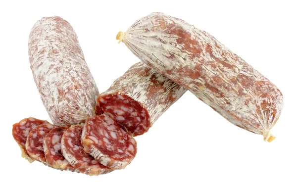 Trocken gepökelte italienische Salami Würstchen — Stockfoto