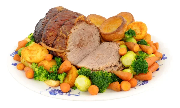 Carne arrosto e verdure — Foto Stock