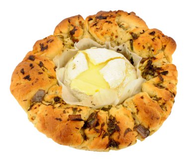 Camembert peyniri ve bitki ekmek