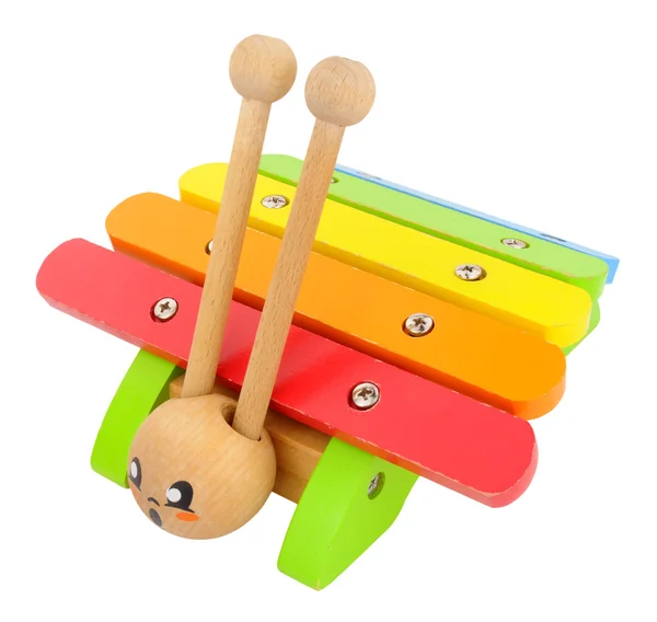 Ahşap oyuncak ksilofon — Stok fotoğraf