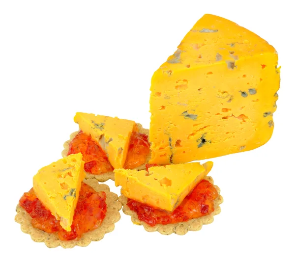 Cheese And Biscuits — Stock Photo, Image