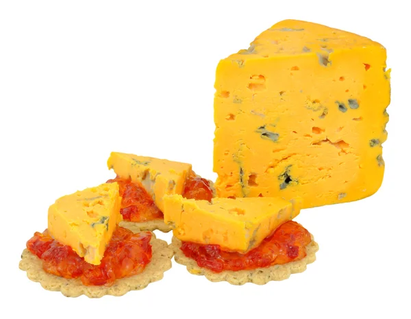 Cheese And Biscuits — Stock Photo, Image