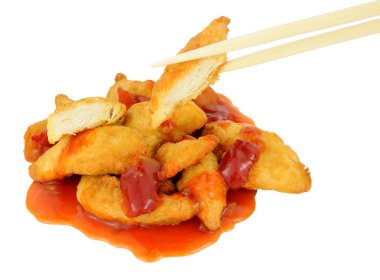 Chinese Battered Sweet And Sour Chicken clipart