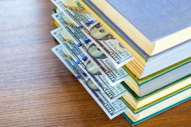 yüz dolar sayfalar arasında yalan.