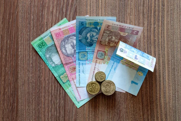 Валюті України-гривні. — стокове фото