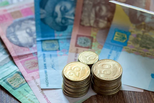 Украинская валюта гривна . — стоковое фото