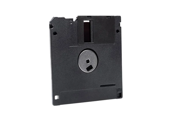 Disquete Disquete Una Caja Plástico Cuadrada Negra Con Disco Magnético — Foto de Stock