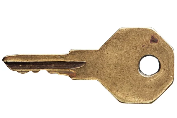 Isoliert verwendeten alten Schlüssel. — Stockfoto