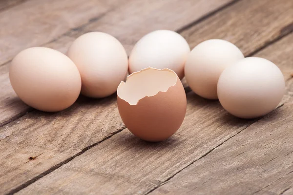 The eggs put on a small group — Stock Photo, Image