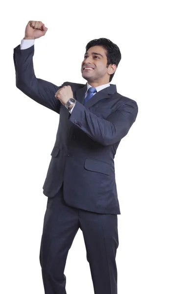 Happy  Businessman rejoicing — Stock Photo, Image
