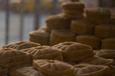 Close-up of various sweet cookies