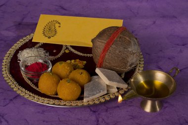 Hint Puja thali