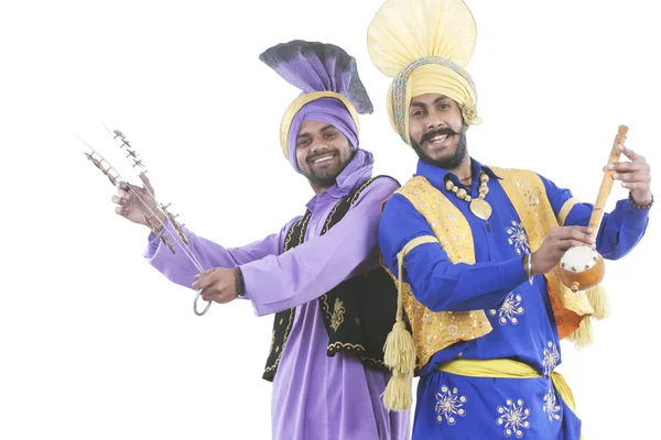 Hombres bailando bhangra — Foto de Stock