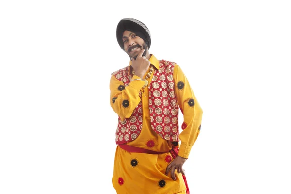 Sikh man lächelt — Stockfoto