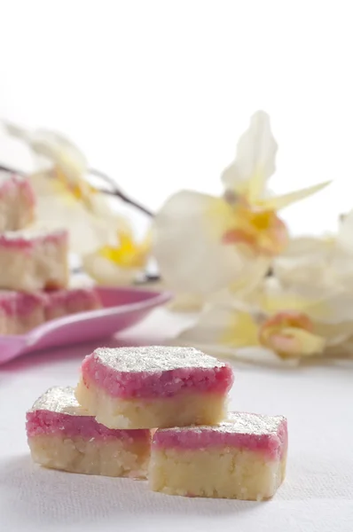 Coconut barfi, indian food — Stock Photo, Image