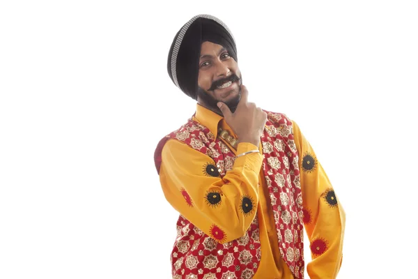 Sikh man lächelt — Stockfoto