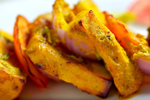 Twaróg lub Paneer tikka — Zdjęcie stockowe