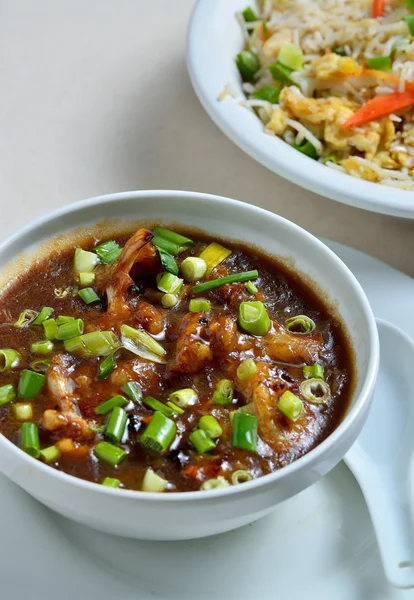 Karnabahar veya Gobi Mançurya ve Fried Rice