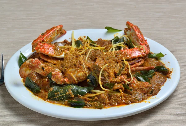 Crab Masala - Spicy Indian crab curry — Stok fotoğraf