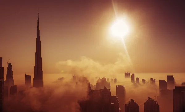 Nebel in Dubai — Stockfoto