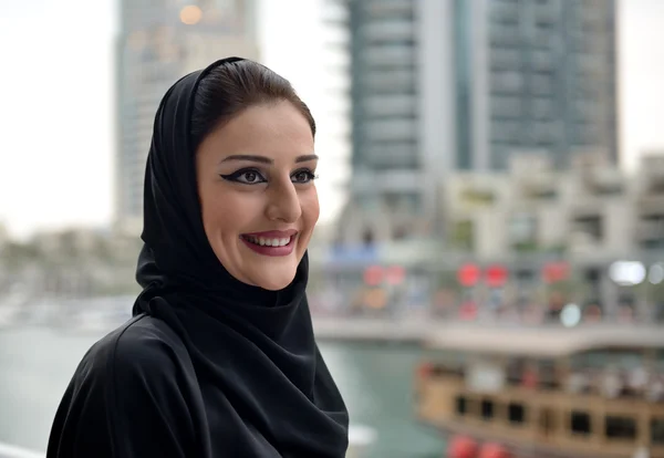 Young charming confident Emirati arab woman