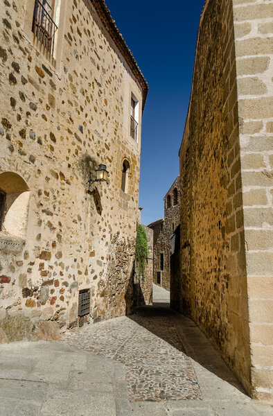 Alley in the Medieval City of Caceres, Spain