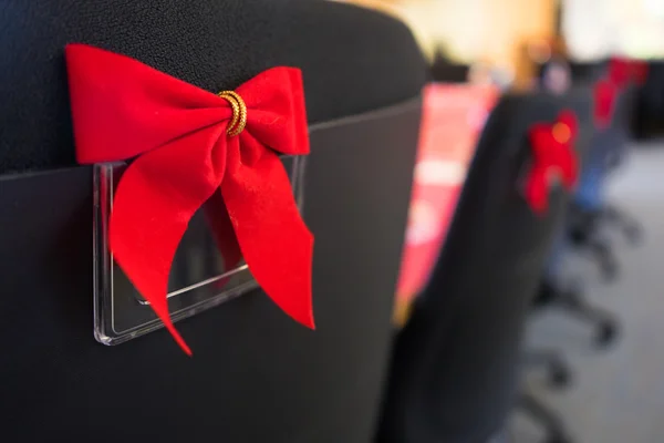 Bürostühle bei Ferienarbeitsparty — Stockfoto