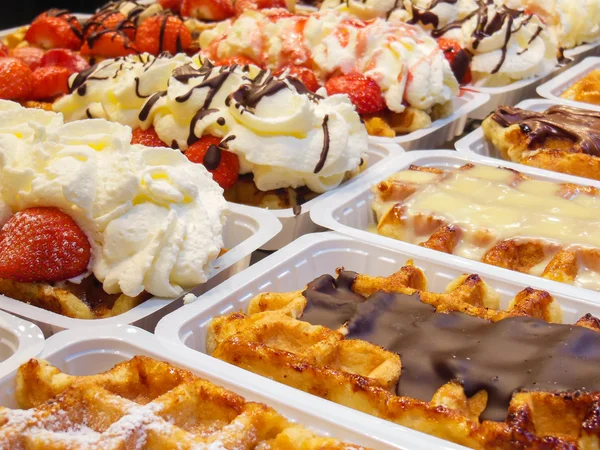 Belgian Waffles — Stock Photo, Image