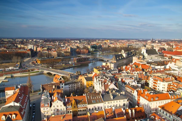 Wrocław stare miasto panorama — Zdjęcie stockowe