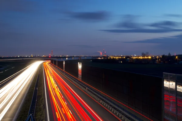 Expressway to Wroclaw Poland — Stock Photo, Image