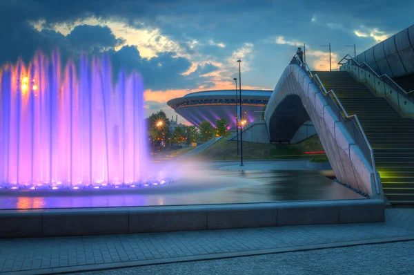 Katowice evening city view — Stock Photo, Image