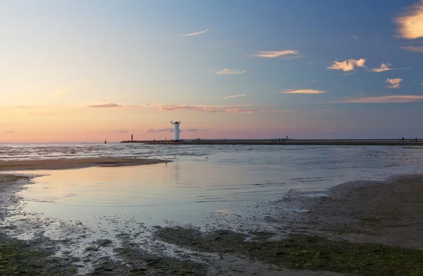 Lighthouse windmill Stawa Mlyny, Swinoujscie,Poland — Stock Photo, Image