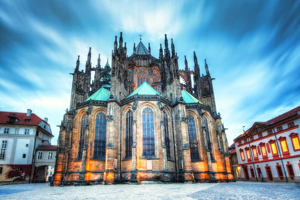 St. Vitus catedral en Prague, República Checa. Imágenes de stock libres de derechos