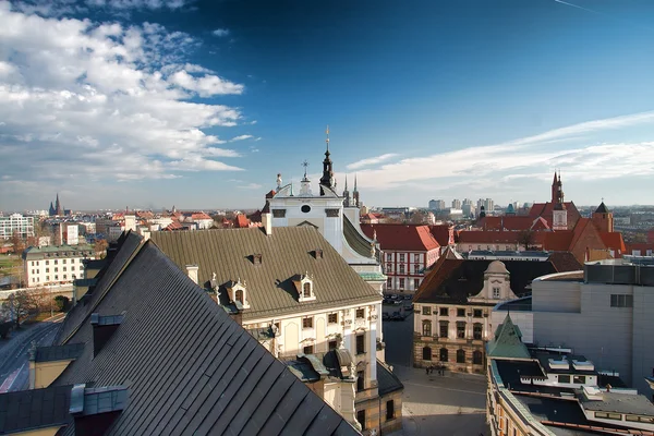 The view from the tower of the University of Wroclaw — Stock Photo, Image